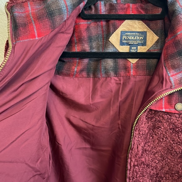 NWT Pendleton fuzzy full zip jacket size medium - Picture 6 of 11